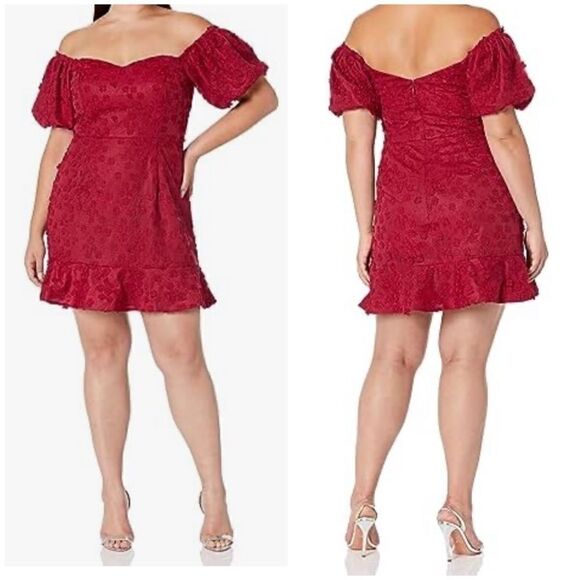 CITY CHIC Pink Floral Detail Dress NWT - Picture 1 of 7